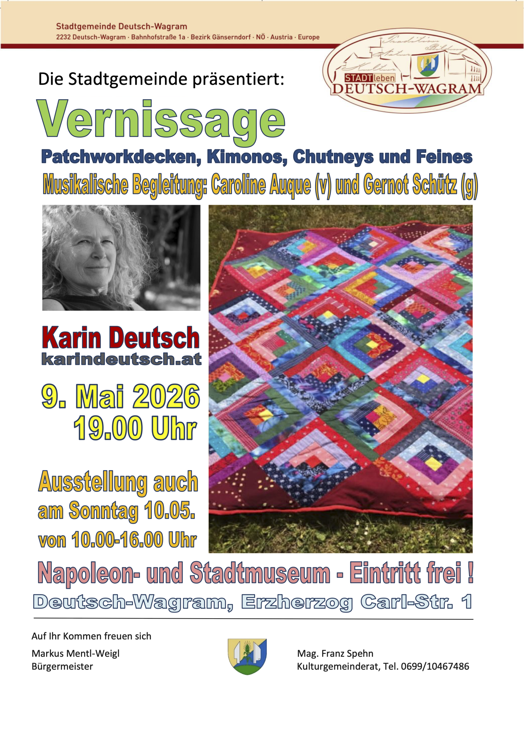 Flyer für Vernissage in Deutsch-Wagram